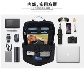 都市简约时尚商务休闲双肩电脑背包定制